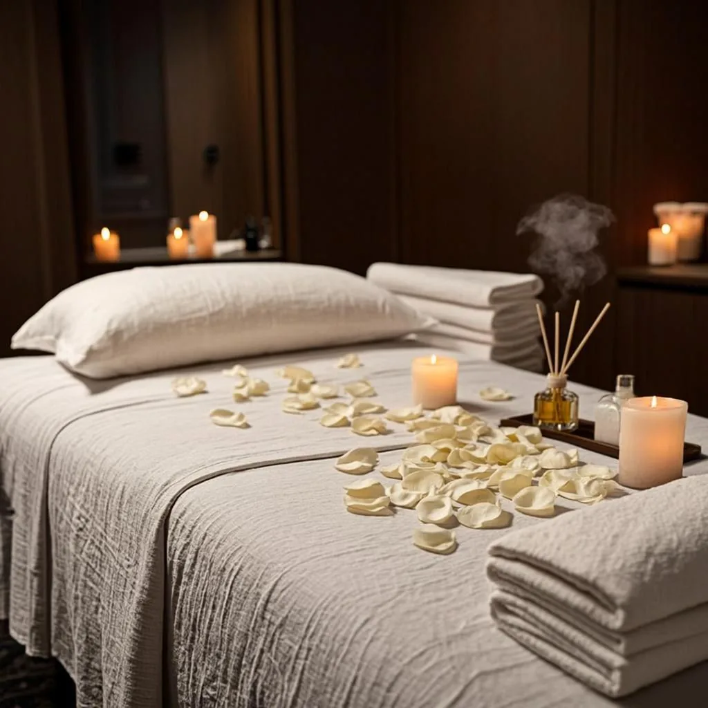Erotic massage in Hyderabad spa table